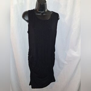 Elegant Black Sleeveless Maternity Dress